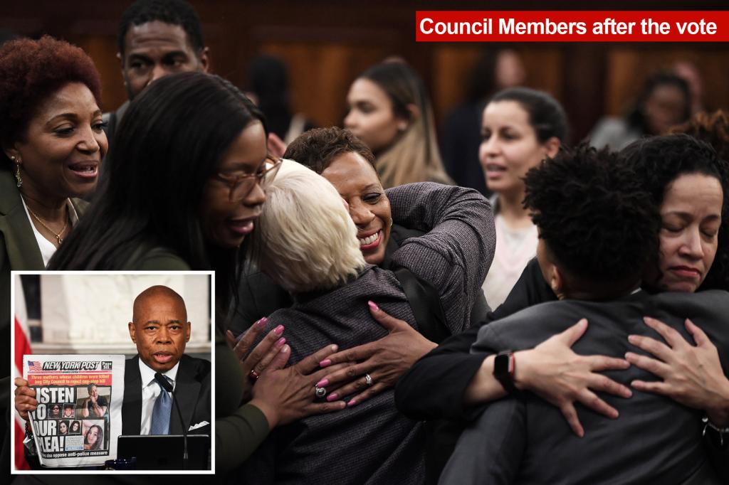 NYC Council rejects Mayor Eric Adams’ veto of controversial NYPD bill that will force cops to document nearly every public interaction
