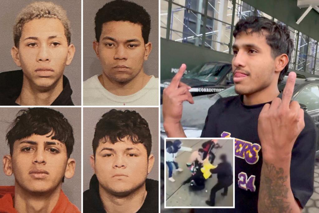 Migrant 'cowards' who ganged up on cops 'should be at Rikers,' as three more sought, NYPD chief says
