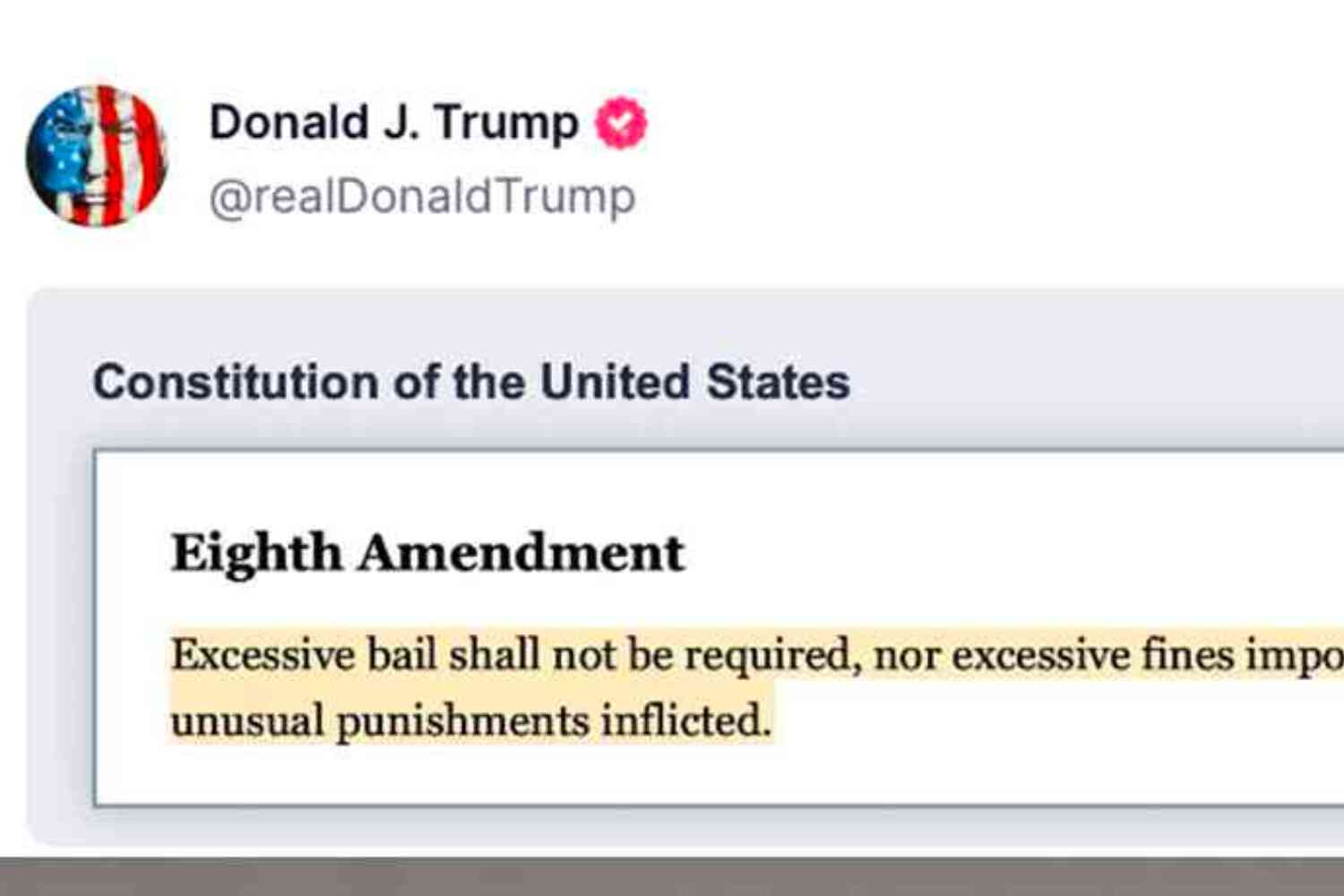 Trump just posted this and he makes a good point | Not the Bee