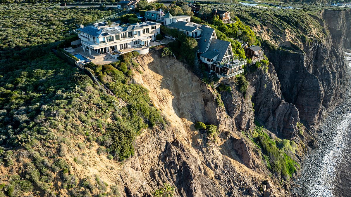 California Man who lives in cliffside mansion REFUSES to move despite experts warning his $16million home and others could slide into the ocean during future storms | Daily Mail Online