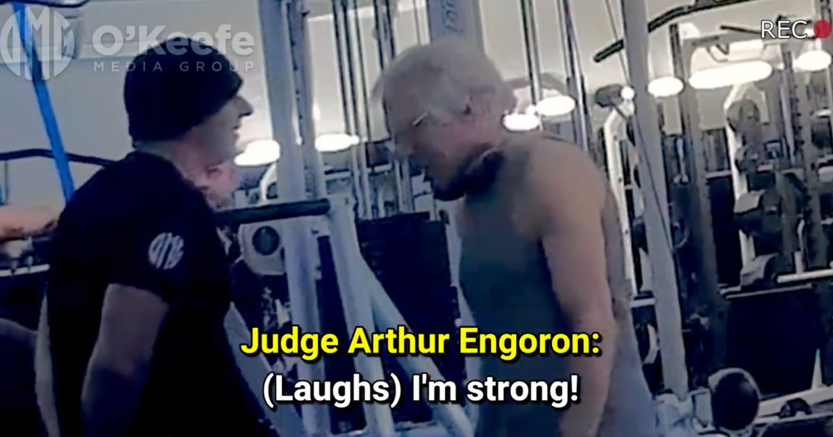 James O'Keefe Records Secret Gym Interview with Arthur Engoron, Posts Video of Trump Judge 'Creeping Out' Young Woman - Valiant News