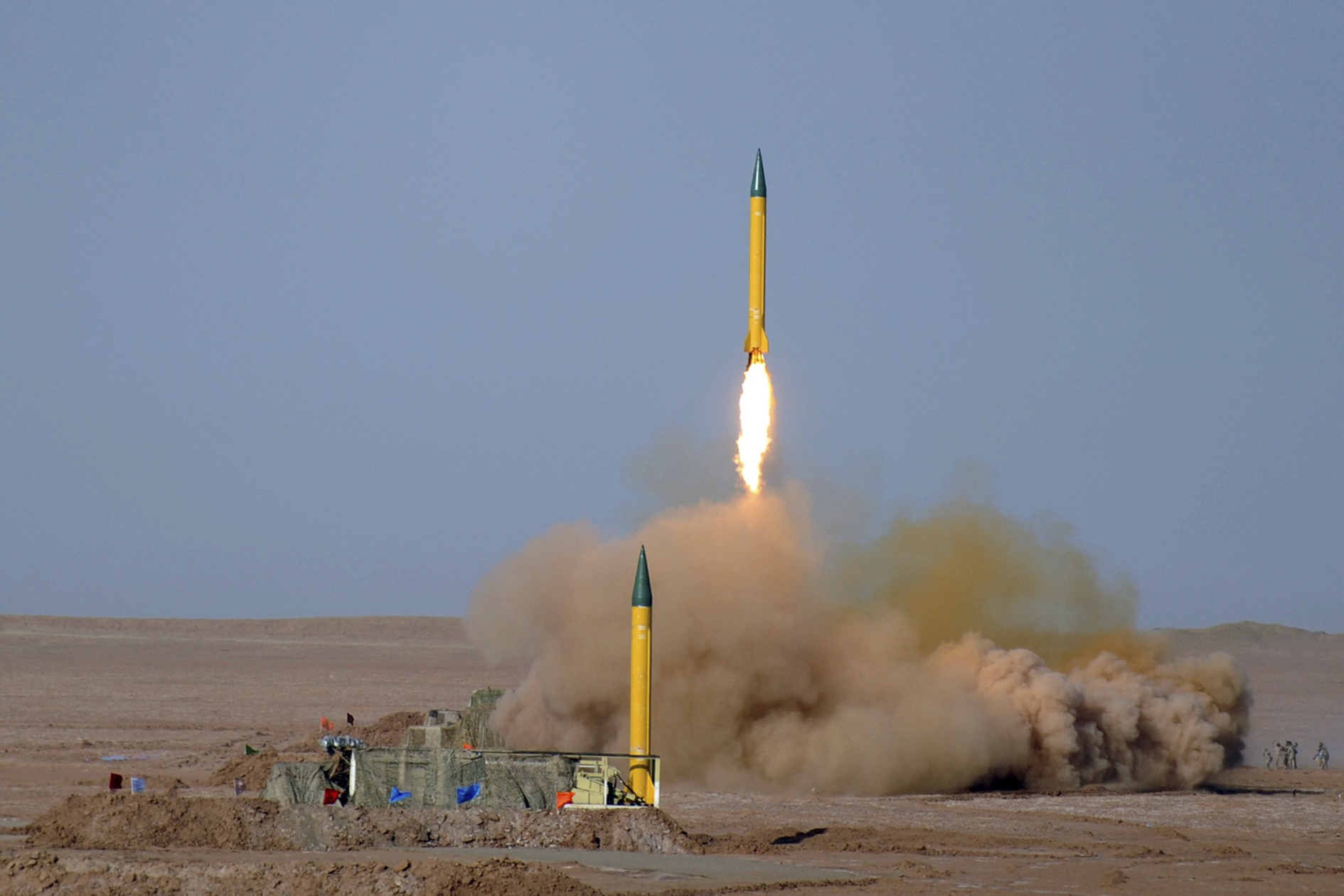 Iran tests ballistic missiles as part of war drills designed to prepare for potential strikes on Israeli military facilities