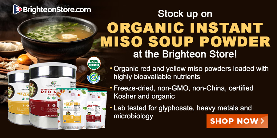 Stock up on Freeze Dried Organic Red and Yellow Miso Instant Soup Powders at the HRS