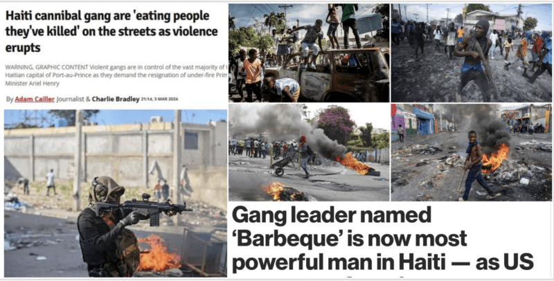 Haiti Collapses, Cannibal Gangs Roam Streets, President Flees Country, BIDEN EVACUATES FIFTH EMBASSY - Geller Report