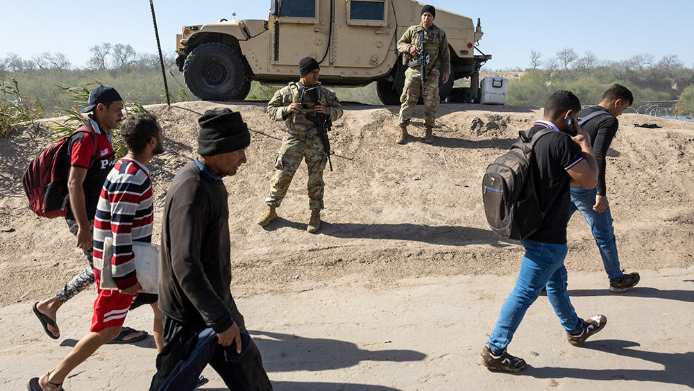 Group of ILLEGALS throws rocks and bottles at Border Patrol agents in Texas