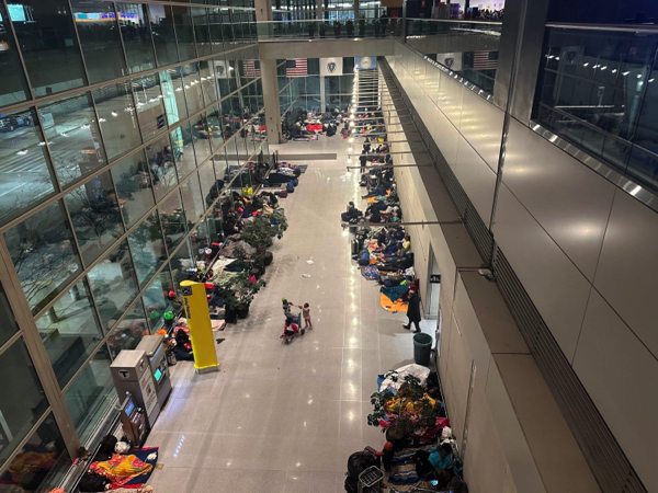 A hundred illegals have made Boston’s Logan International Airport their home