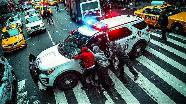 IT BEGINS: Armed Migrants Rob Police in New York City - Dr. Rich Swier