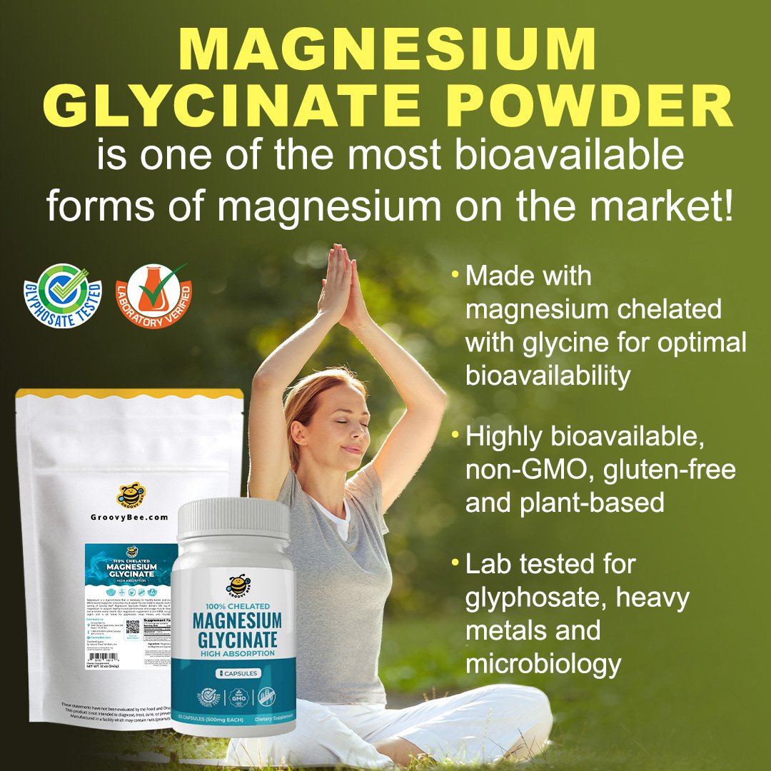 Here's why Magnesium Glycinate is one of the most bioavailable forms of magnesium