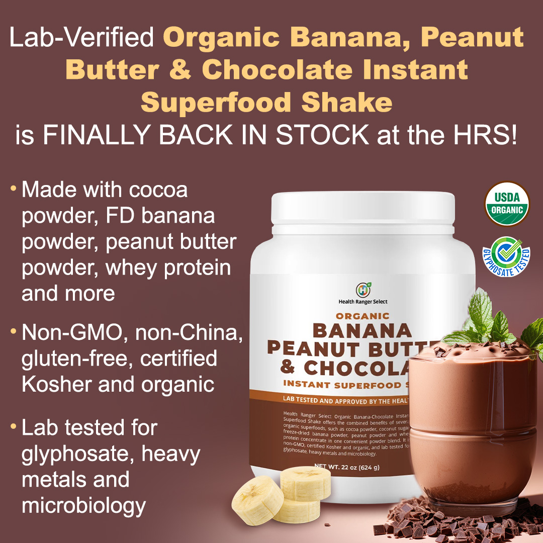 Lab-Verified Organic Banana, Peanut Butter and Chocolate Instant Superfood Shake is Finally Back in Stock at the HRS