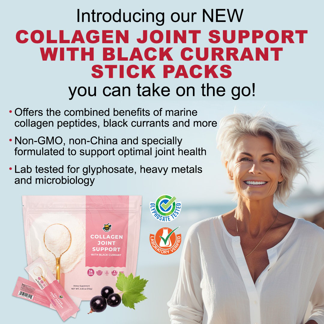 Introducing our New Collagen Joint Support with Black Currant in Convenient Stick Packs