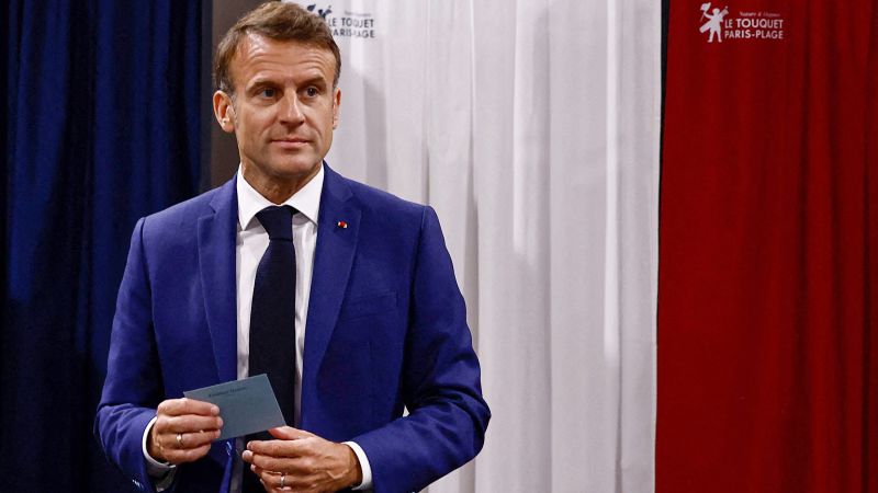 France: Far right leads first round of parliamentary election in blow to Macron | CNN