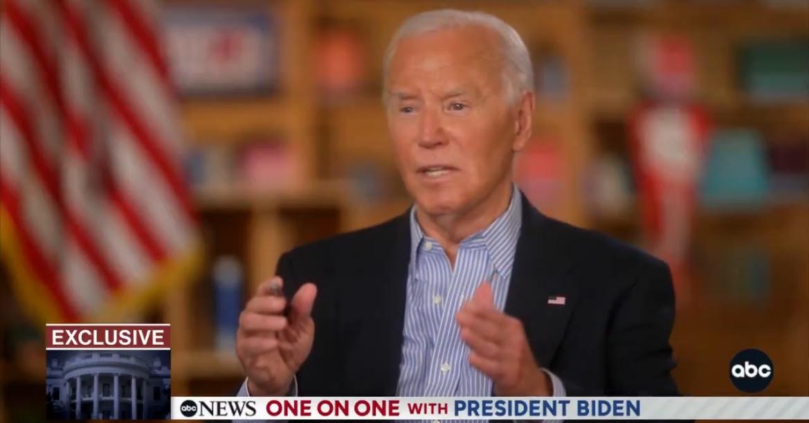 Biden Says He'll Drop Out of the 2024 Race if 'God Comes Down and Tells Him To' in Dumpster Fire Interview with George Stephanopoulos (VIDEO) | The Gateway Pundit | by Cristina Laila