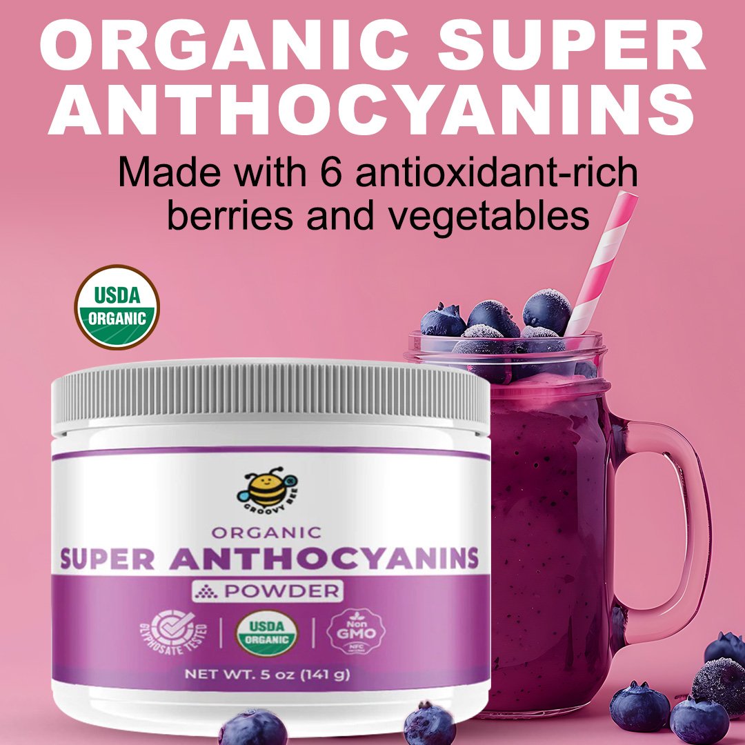 Our Organic Super Anthocyanins Blend is an incredible source of lab-verified antioxidants