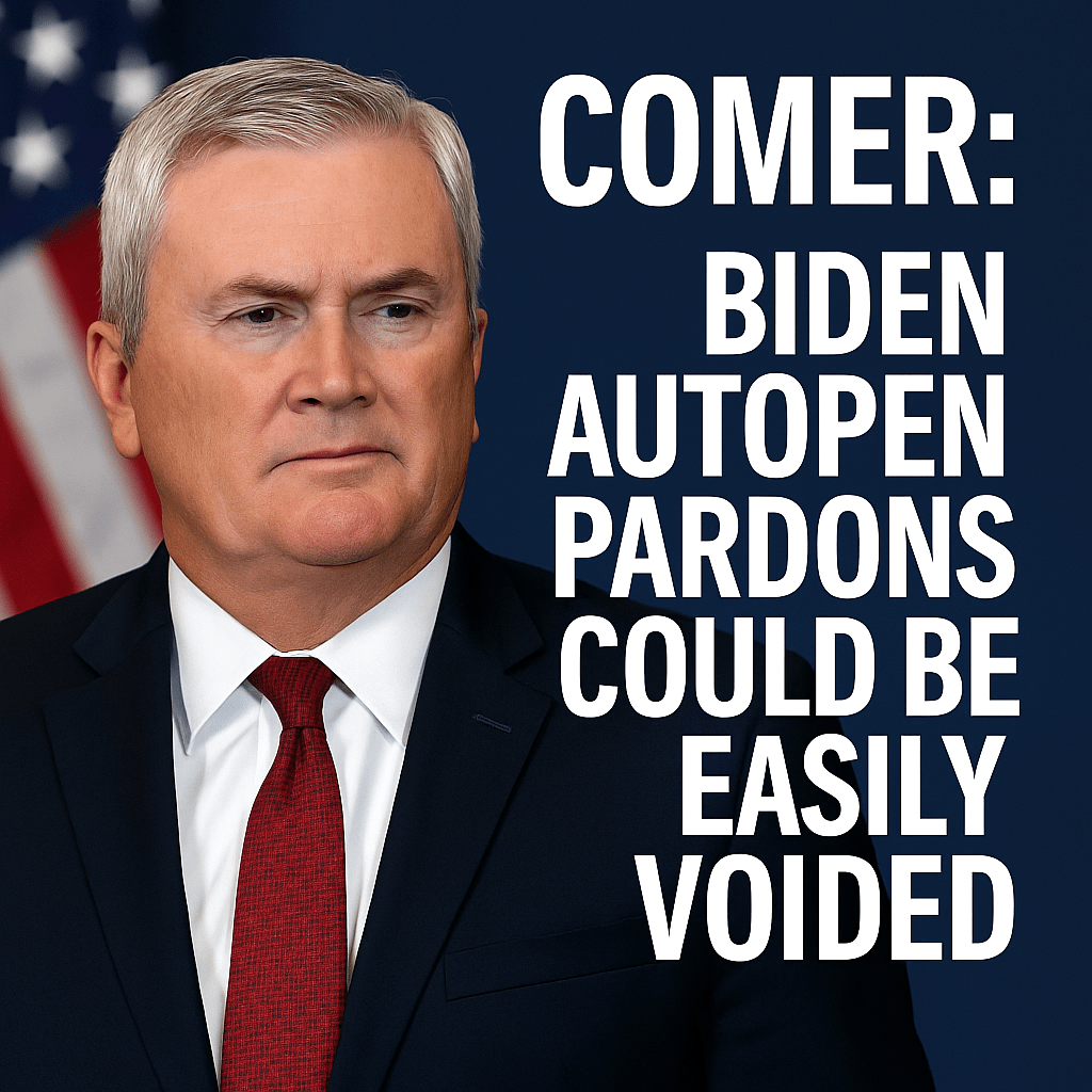 Biden’s Autopen Pardons Under Legal Fire – Finish The Race