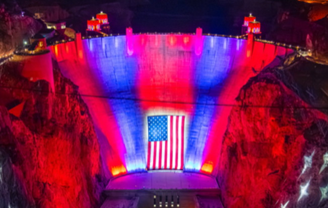 Massive American Flag to be Draped Across the Hoover Dam for America's 250th Celebration | The Gateway Pundit | by Mike LaChance