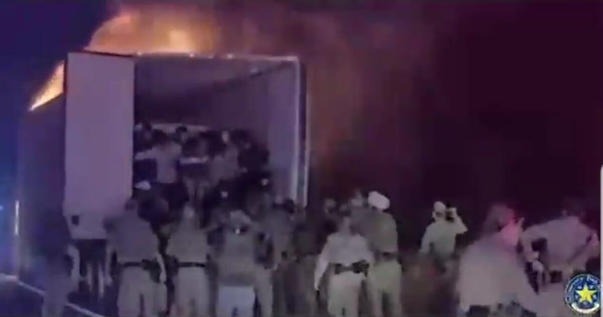 Texas DPS and Border Patrol Rescue 39 Illegal Aliens from Burning Tractor Trailer During Human Smuggling Attempt - (VIDEO) * The Gateway Pundit * by David Greyson