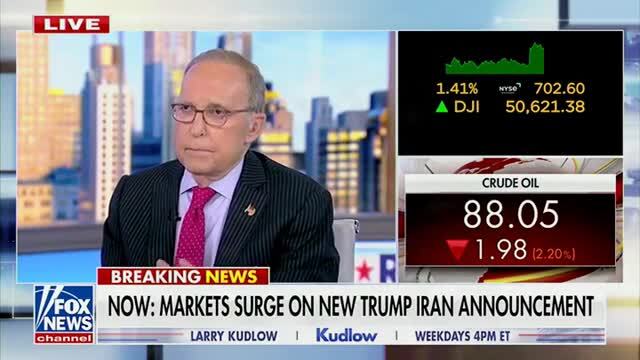 Kudlow Crows About Trump’s ‘Secret Stash of Oil’ Saving the Day on Inflation