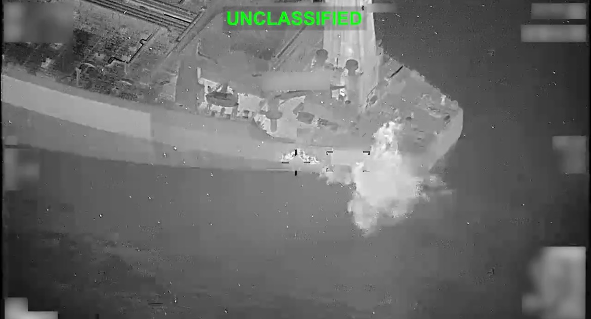 US Central Command Disables Oil Tanker with Hellfire Missile (VIDEO) * The Gateway Pundit * by Cristina Laila