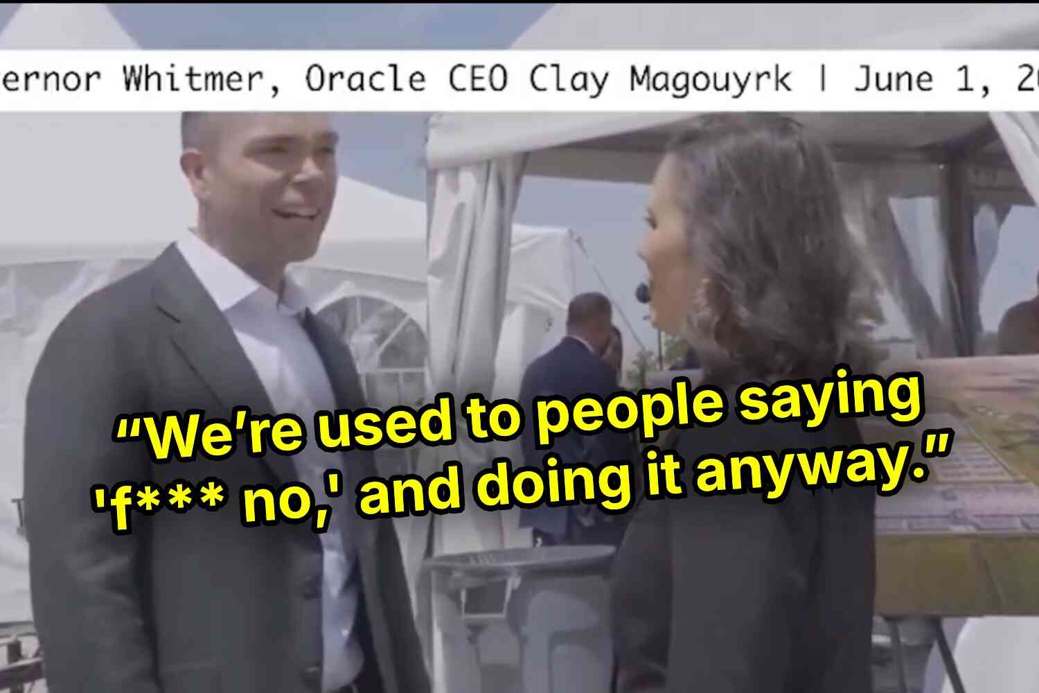 Queen Whitmer caught on hot mic bragging to Oracle CEO about brushing off Michiganders’ data center concerns | Not the Bee