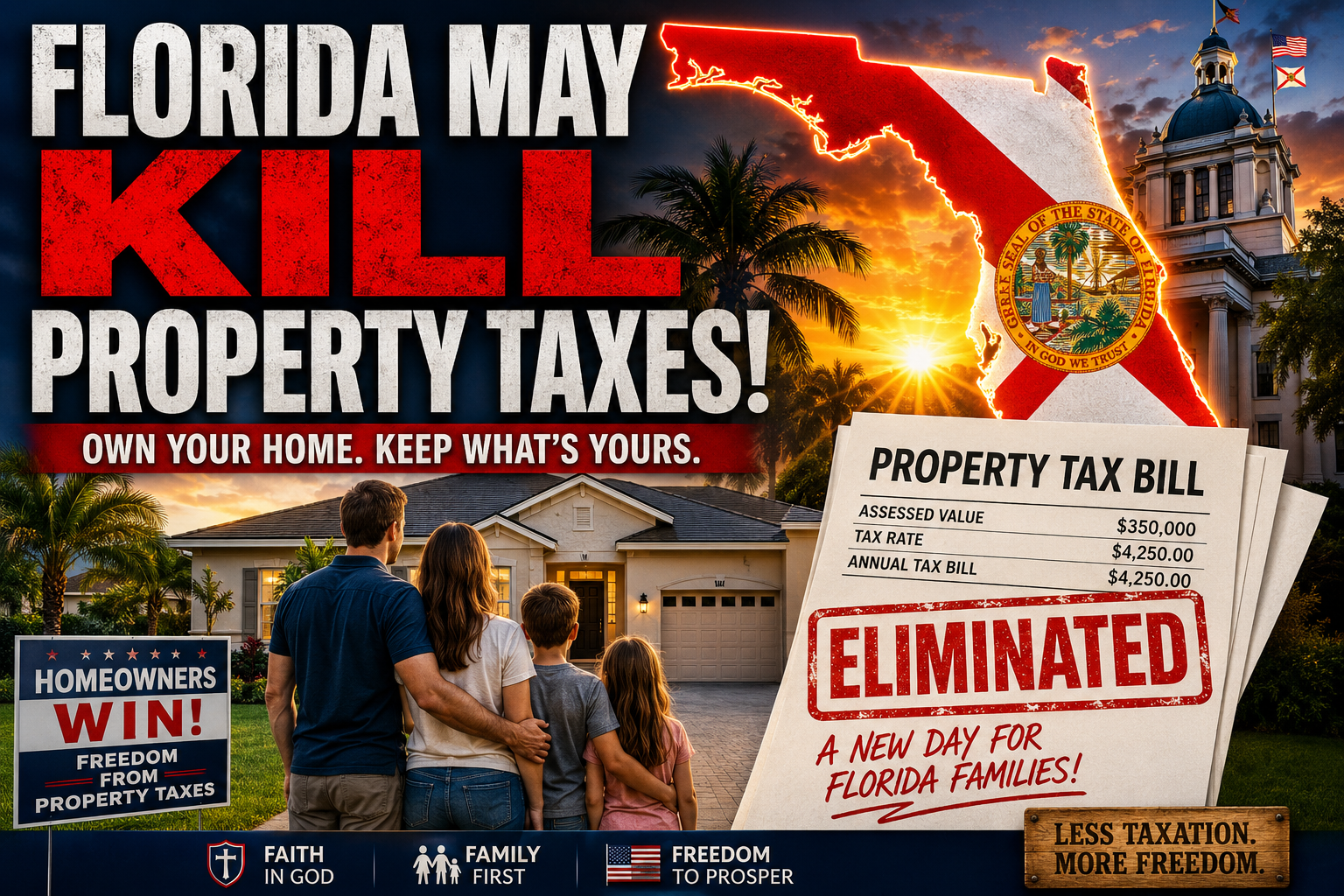 “Huge” – Florida May End Property Taxes! – Finish The Race | Christian Discipleship & Biblical Truth