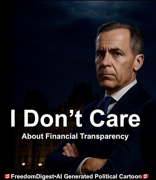 Mr Carney’s Lack Of Transparency