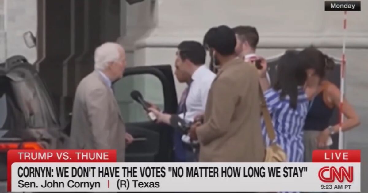 RINO Cornyn Whines About Push to Cancel August Recess Over SAVE America Act, Attacks Blanche (VIDEO) * The Gateway Pundit * by Cristina Laila