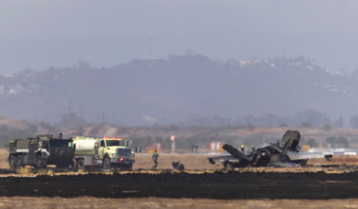 F-35B Fighter Jet Crashes Friday Morning at MCAS Miramar in San Diego