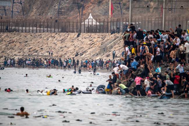 'Absolute Chaos': Nearly 50,000 Migrants Invade Spanish Enclave in a Single Day