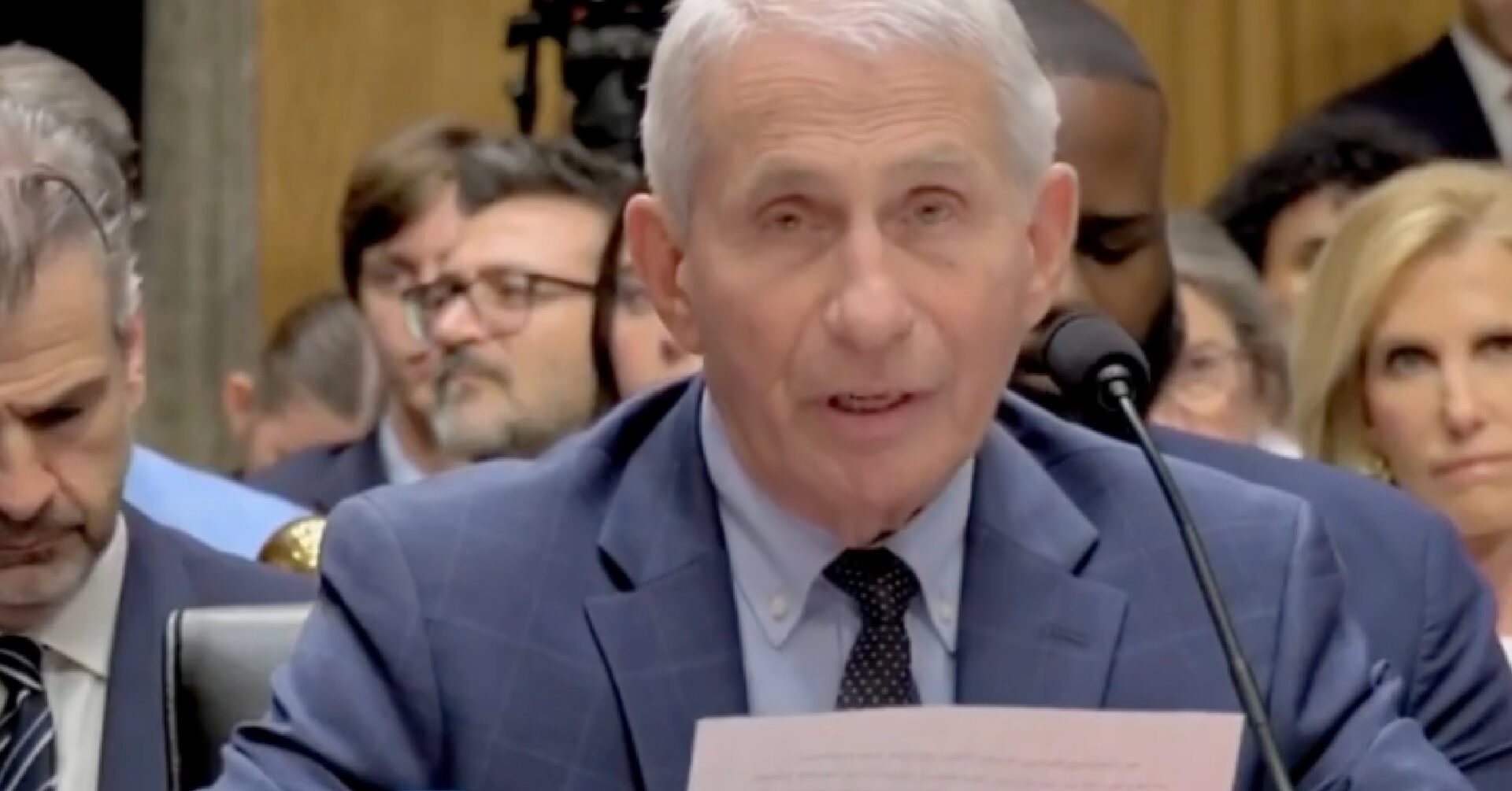 Watch: Fauci shakes uncontrollably while reading his opening statement... - Revolver News