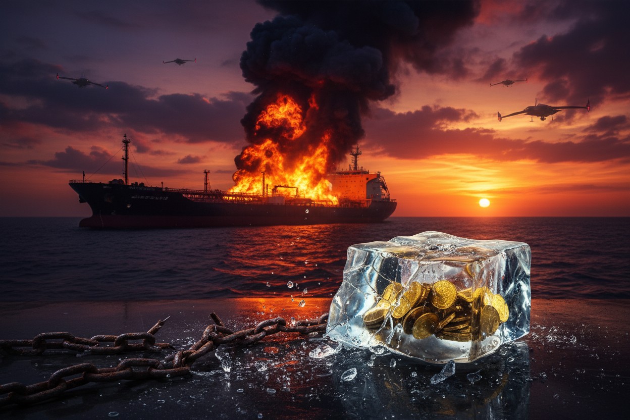 Trump Threatens to Seize Frozen Iranian Assets Over Ship Attacks
