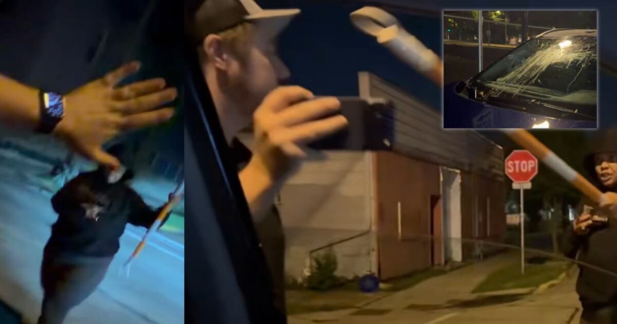 BLM Rioters in Wisconsin Threaten to Kill Journalists Nick Sortor and Karlyn Borysenko While Preventing Them from Leaving Area and Attacking Car with VOMIT (VIDEOS) * The Gateway Pundit * by Cassandra MacDonald