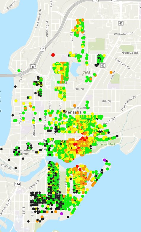Tornado Damage Mapped in Fox Cities