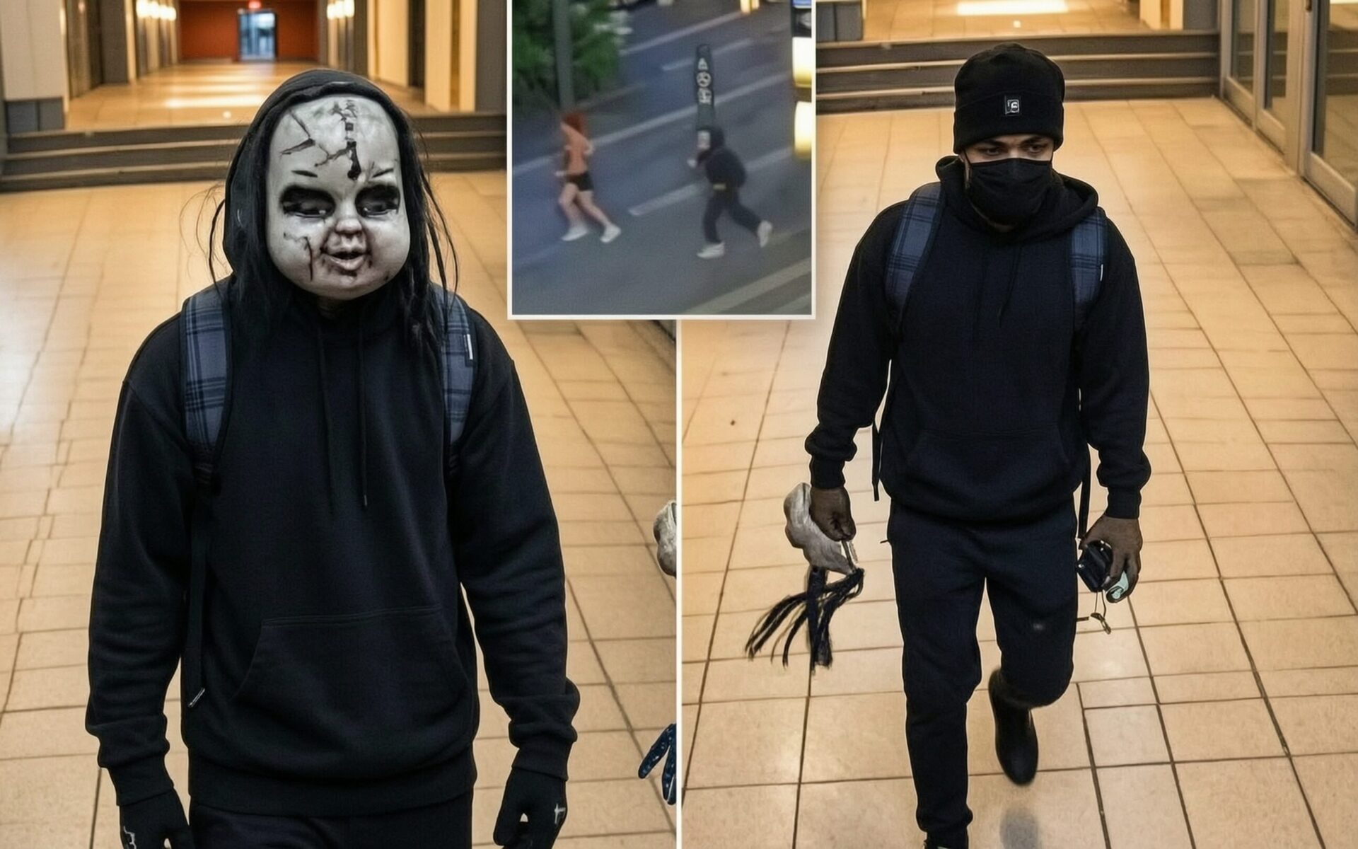 Chucky Mask Suspect Terrorizes Six, Asks Jogger if She is Ready to Die [WATCH]