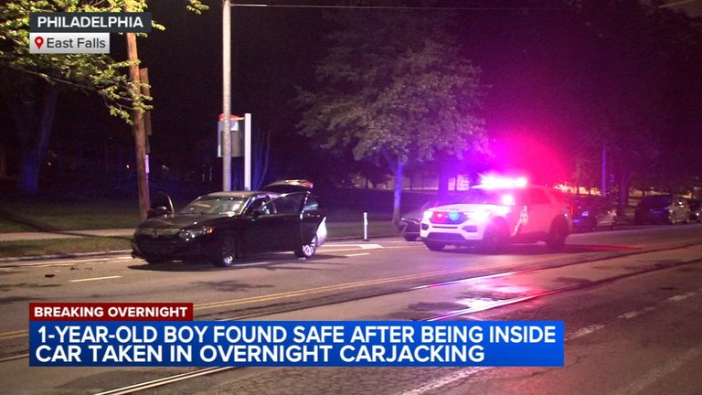 One‑Year‑Old Found Safe After Car Stolen in East Falls, Philadelphia