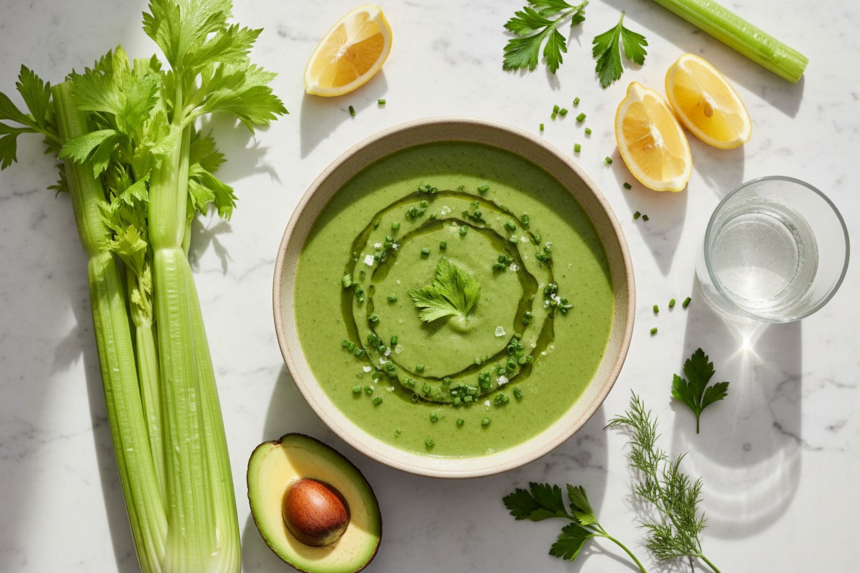Support Optimal Hydration With This Delicious No-Cook Celery Soup Recipe
