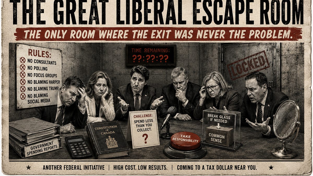 THE GREAT LIBERAL ESCAPE ROOM - The Iron Quill