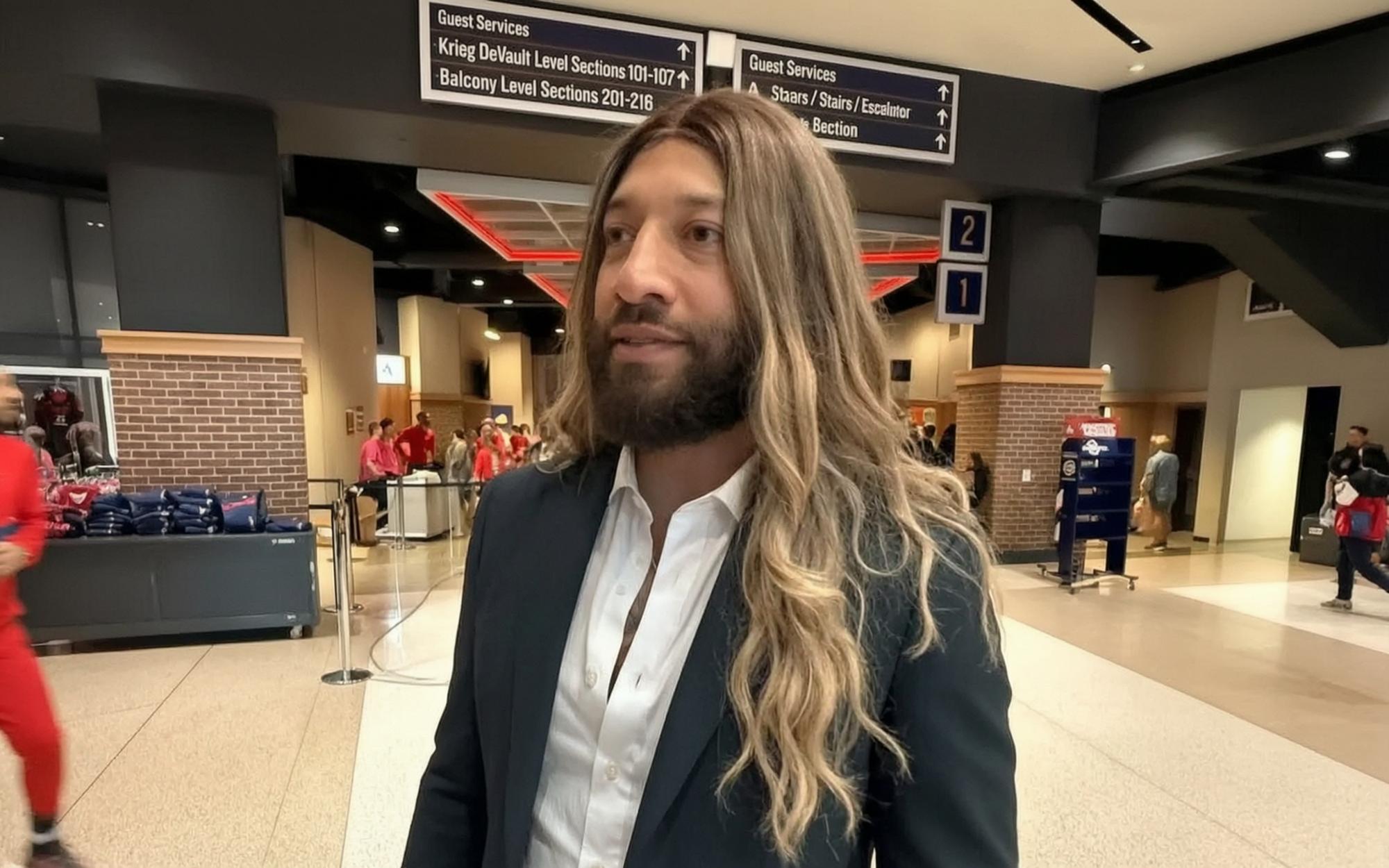 'Kweeeen' Royce White Arrives at Indiana Fever Game in a Blonde Wig Amid WNBA Draft Push [WATCH]