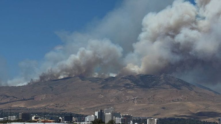 Hawk Fire expands to over 10,500 acres near Reno, prompting state of emergency