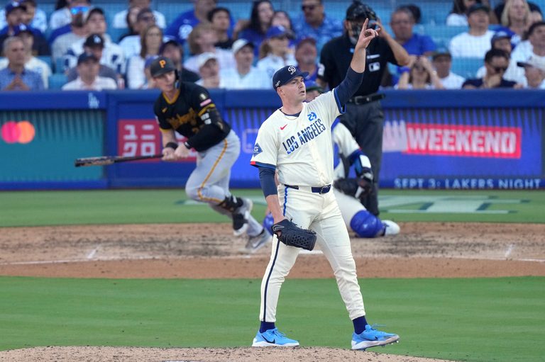 Dodgers rally past Pirates 4-3 as Skubal earns first win with LA