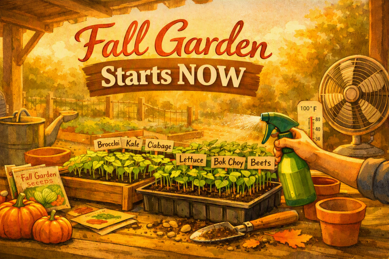 It’s Fall Garden Time Already – August is Seed Starting Season