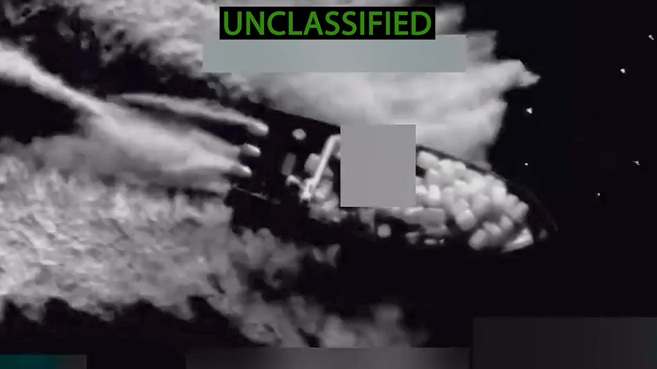 Newly unclassified Pentagon images show suspected drug boats as official issues deadly warning
