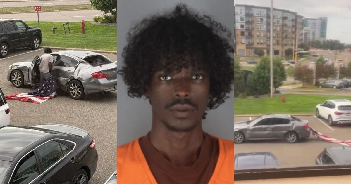 Repeat Criminal Charged After Stealing American Flag, Dragging It Behind His Car, Then Going Back to Shred It in Minnesota Suburb (VIDEO) * The Gateway Pundit * by Cassandra MacDonald
