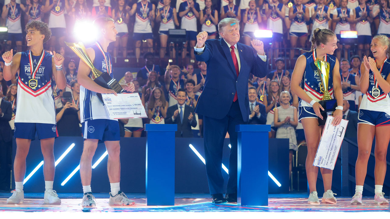 Trump Makes Appearance in Ohio As Patriot Games Conclude