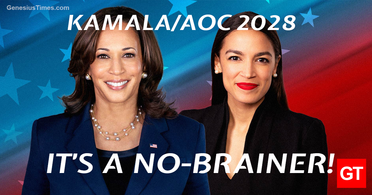 Kamala Harris Taps AOC as 2028 Running Mate: It's a No Brainer • Genesius Times