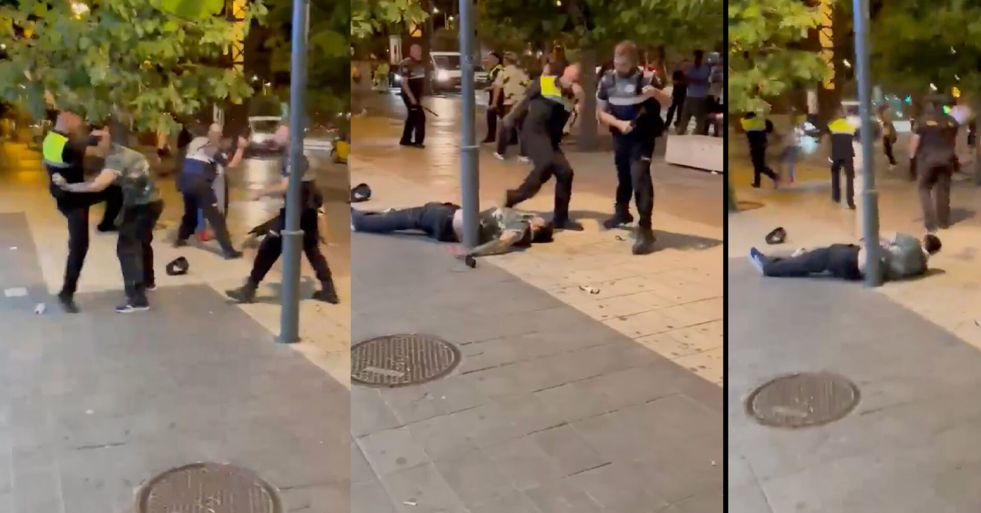 WOW: Barcelona 'mall cop' goes full 'MMA' on a migrant then calmly walks away... - Revolver News