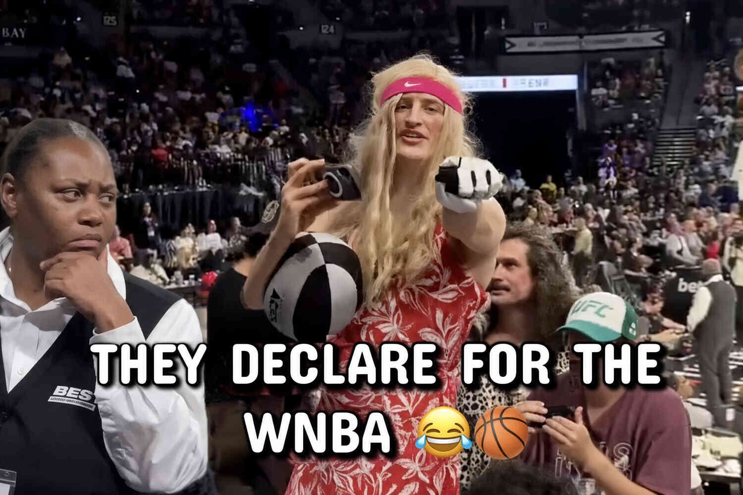 These dudes showed up to a WNBA game dressed as women and I can't stop laughing | Not the Bee