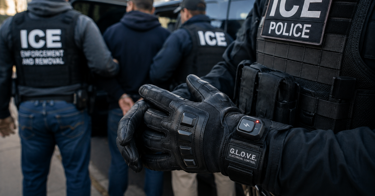 ICE to Equip Agents With Electric-Shock Gloves to Safely Subdue Violent Suspects * The Gateway Pundit * by Ben Kew