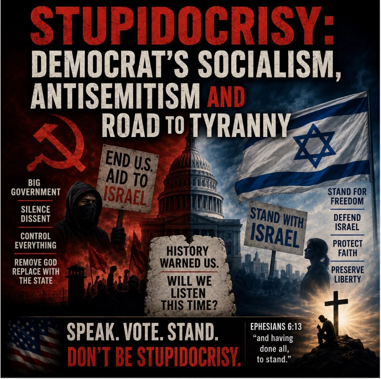 Democrat’s Socialism, Antisemitism and Road to Tyranny