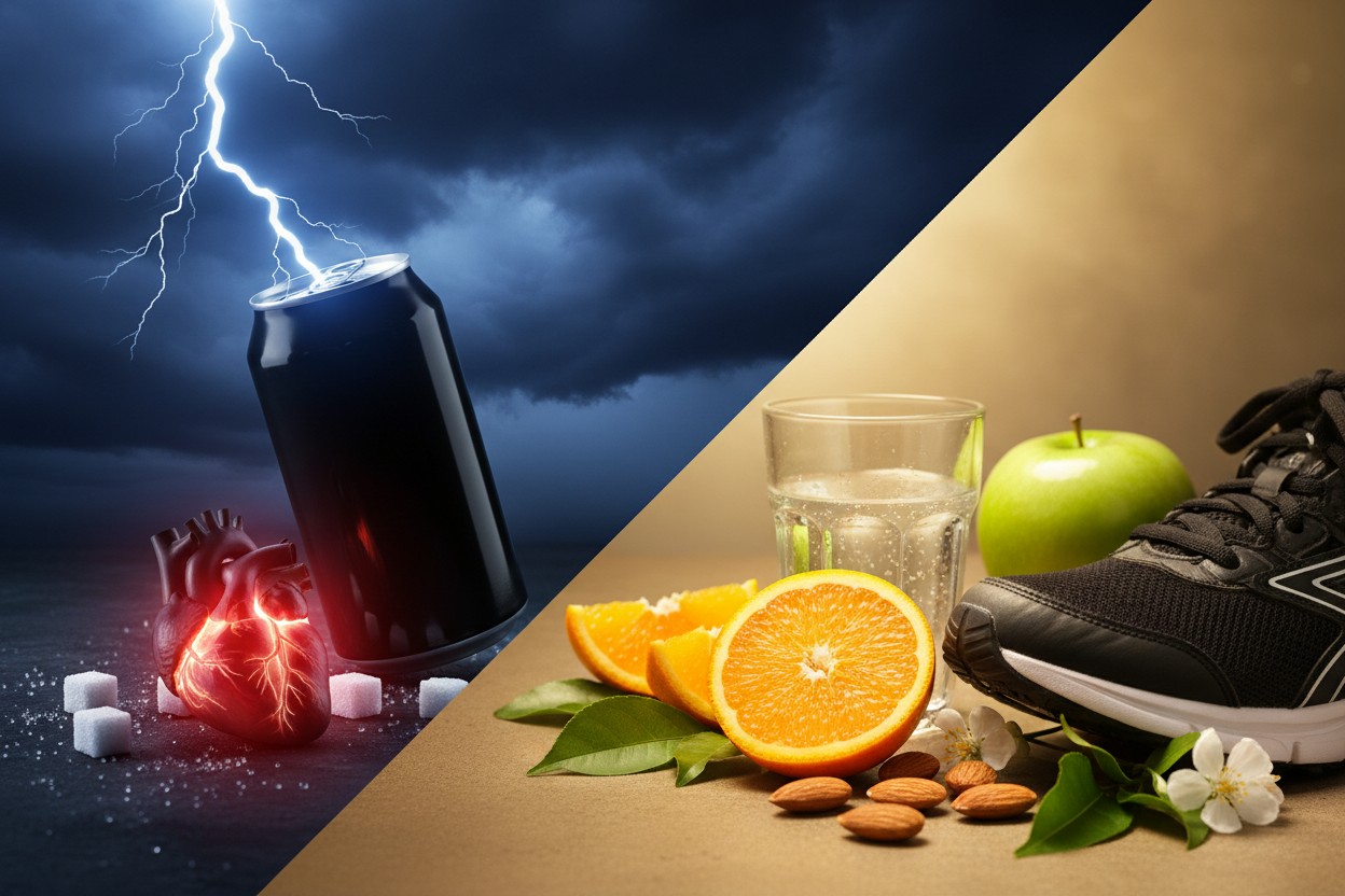 The Truth About Energy Drinks: Health Effects, Ingredients, and Recommended Alternatives