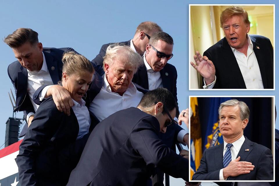 Trump rips ‘dirty cop’ ex-FBI boss Christopher Wray after new revelations about would-be assassin Thomas Crooks - NewsBreak